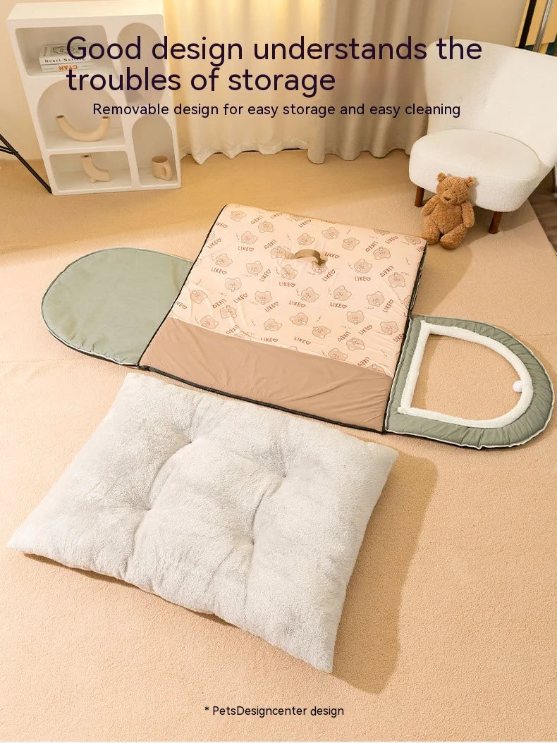 Warm Washable Dog House Winter Bed