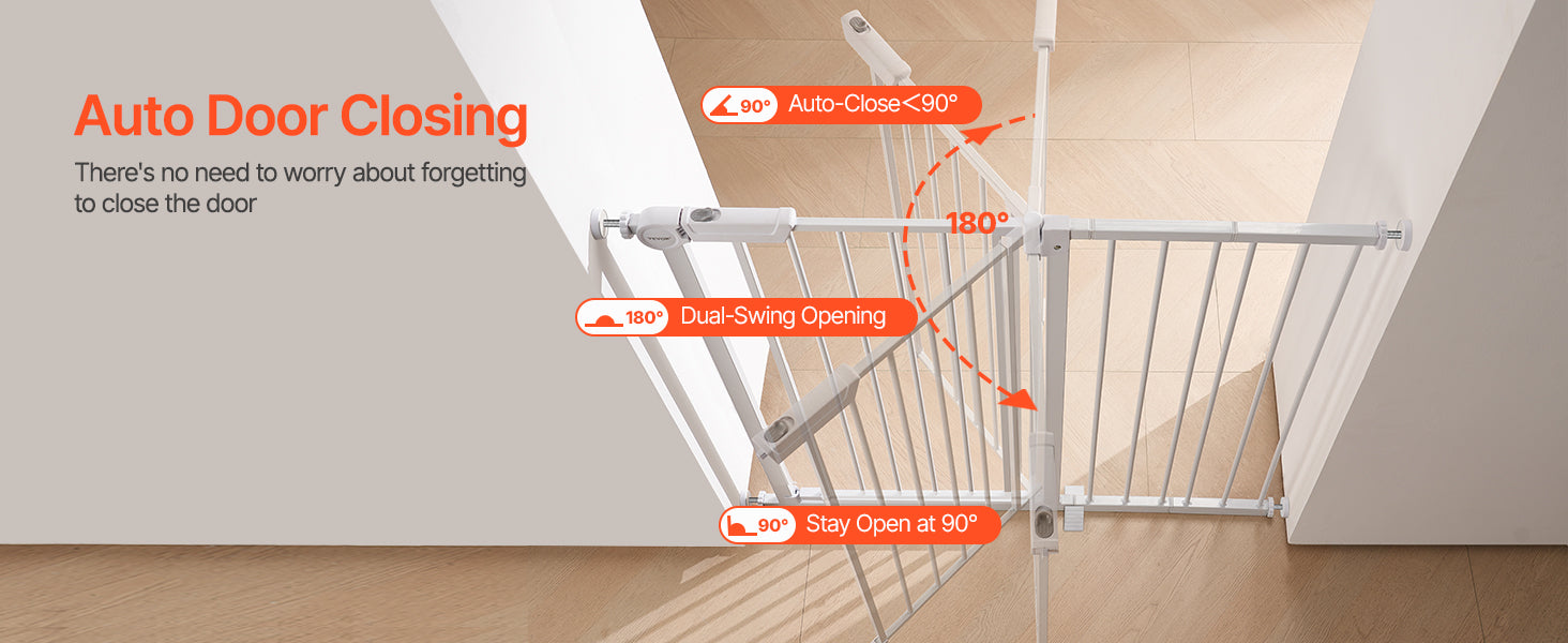 Adjustable Walk Through Dog Safety Gate