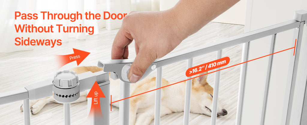 Adjustable Walk Through Dog Safety Gate