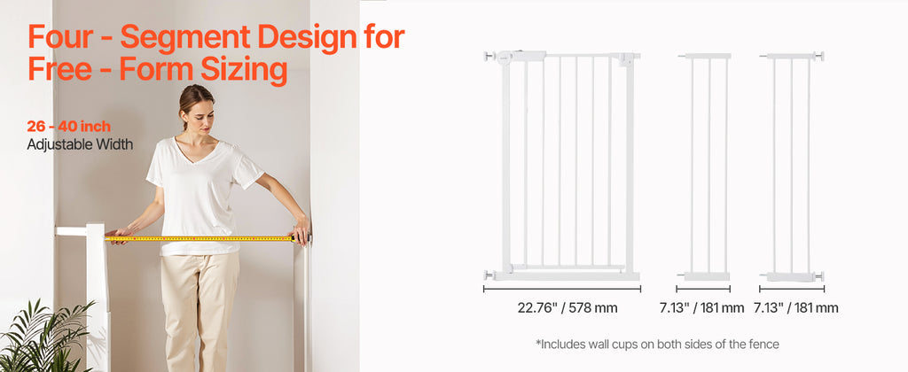 Adjustable Walk Through Dog Safety Gate