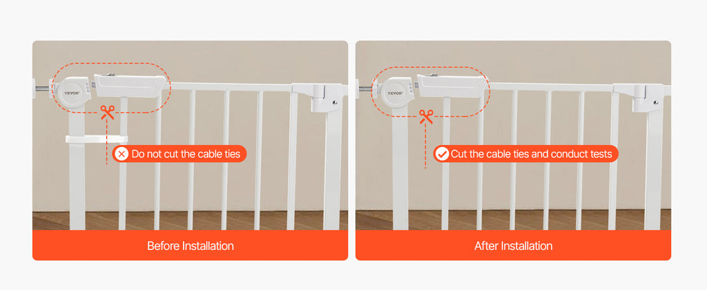 Adjustable Walk Through Dog Safety Gate