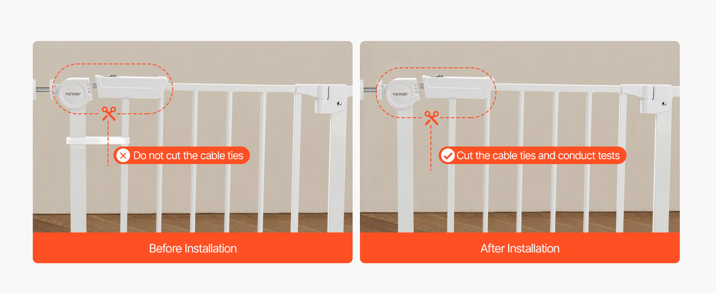 Adjustable Walk Through Dog Safety Gate