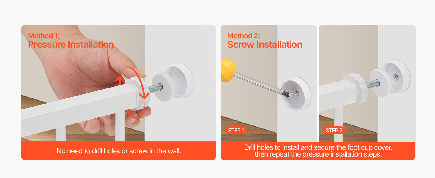 Adjustable Walk Through Dog Safety Gate