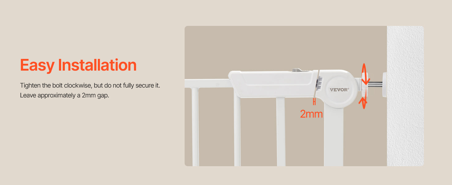 Adjustable Walk Through Dog Safety Gate