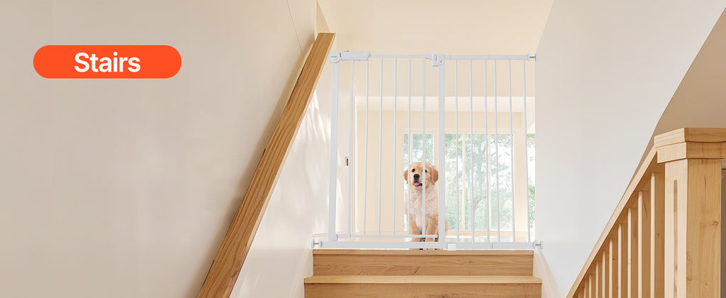 Adjustable Walk Through Dog Safety Gate