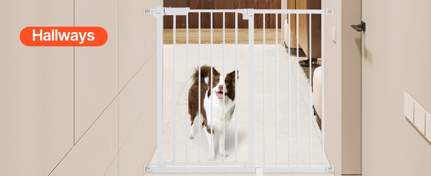 Adjustable Walk Through Dog Safety Gate